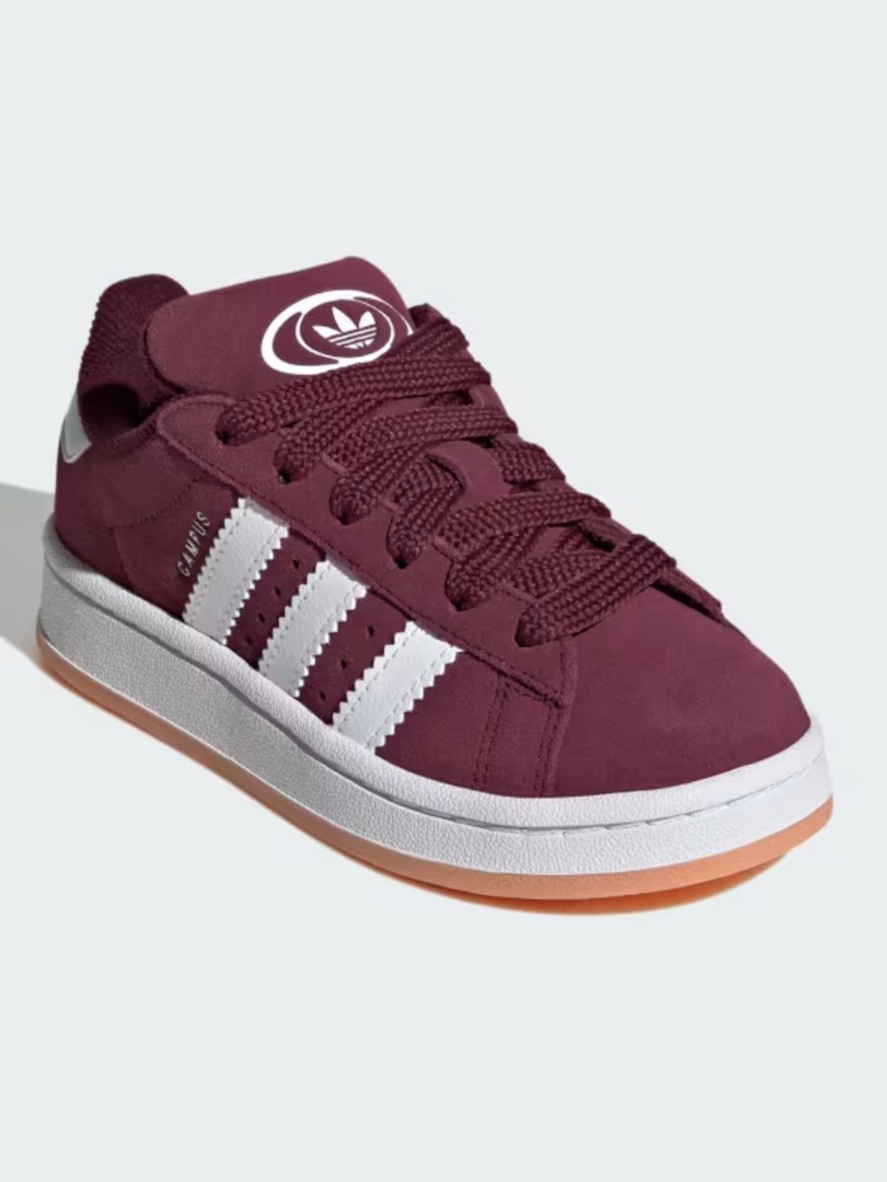 adidas Kids Girls Campus 00S Sneakers Pink with White Stripes
